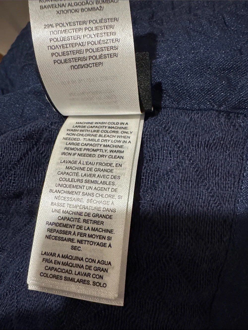 New Lauren Ralph Lauren Kaia Matelasse Deep Navy Coverlet ChevronLightweight